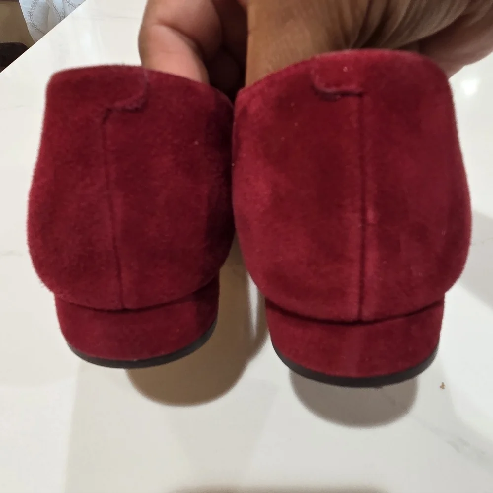 Michael Kors Chic Red Suede Loafers 7.5